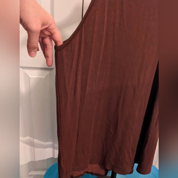 LouKeith long flowy tank brown size M - Picture 3 of 6
